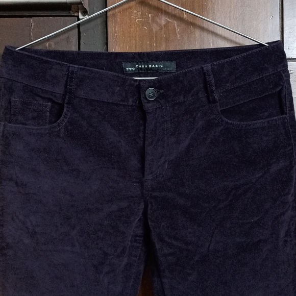 Zara Velvet Purple Jeans - Picture 6 of 10
